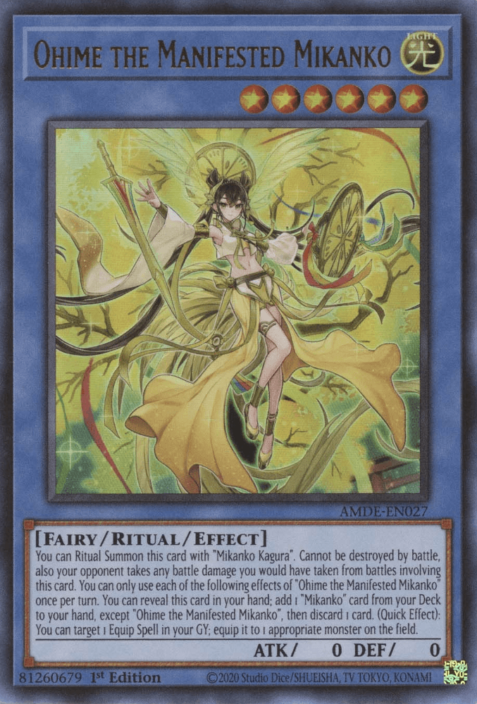 Ohime the Manifested Mikanko [AMDE-EN027] Ultra Rare - Josh's Cards