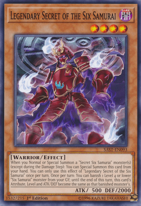 Legendary Secret of the Six Samurai [SAST-EN093] Common - Josh's Cards