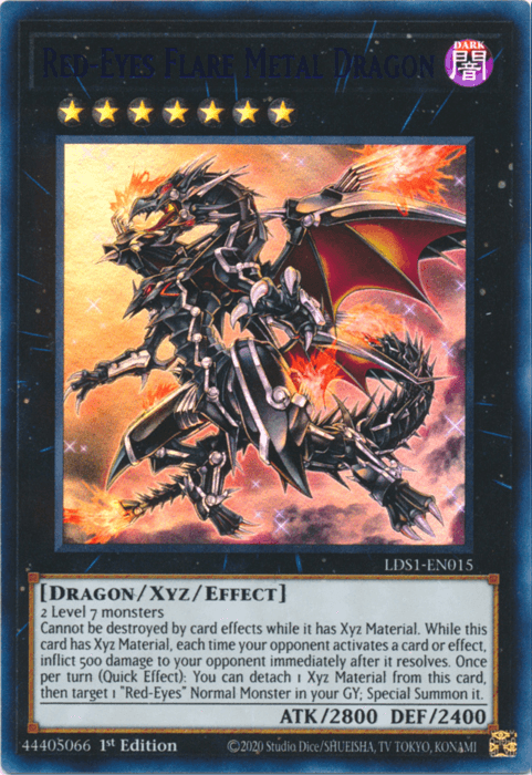Red-Eyes Flare Metal Dragon (Blue) [LDS1-EN015] Ultra Rare - Josh's Cards