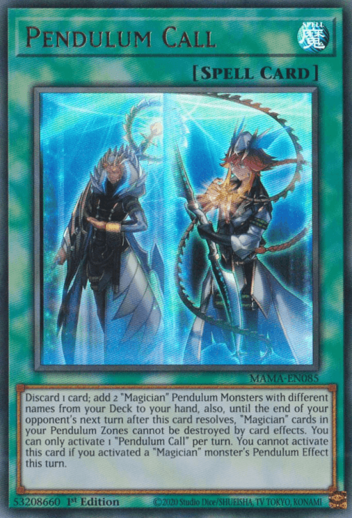 Pendulum Call [MAMA-EN085] Ultra Rare - Josh's Cards