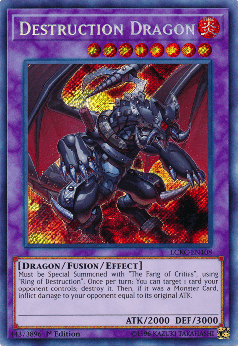 Destruction Dragon [LCKC-EN108] Secret Rare - Josh's Cards