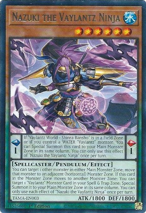Nazuki the Vaylantz Ninja [TAMA-EN003] Rare - Josh's Cards
