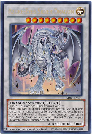 Azure-Eyes Silver Dragon (Oversized) (Silver Dragon) [SDBE-EN040] Promo - Josh's Cards