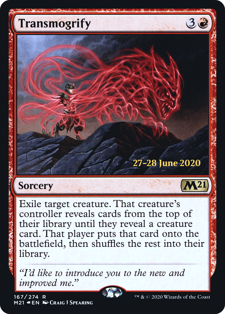 Transmogrify (PRE-167S) - Core Set 2021 Promos Foil