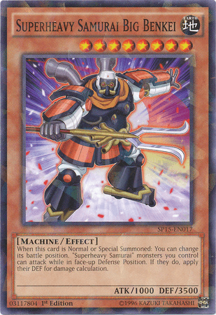 Superheavy Samurai Big Benkei [SP15-EN017] Shatterfoil Rare - Josh's Cards