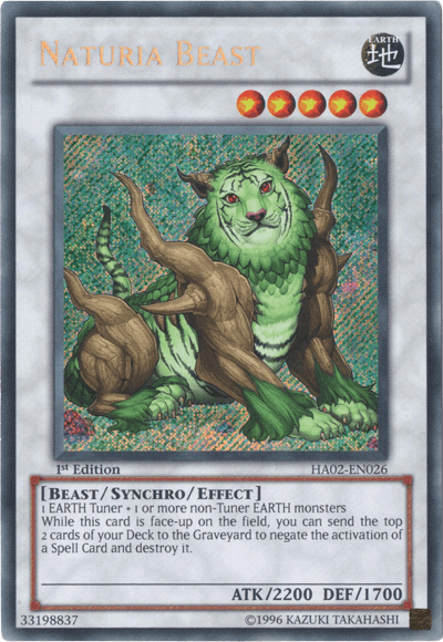 Naturia Beast [HA02-EN026] Secret Rare - Josh's Cards