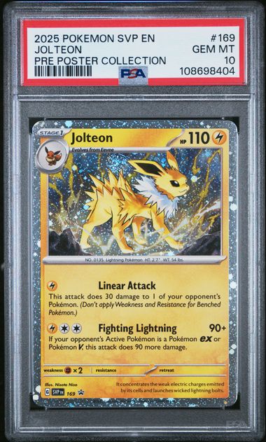 Jolteon Promo SVP 169 PSA 10