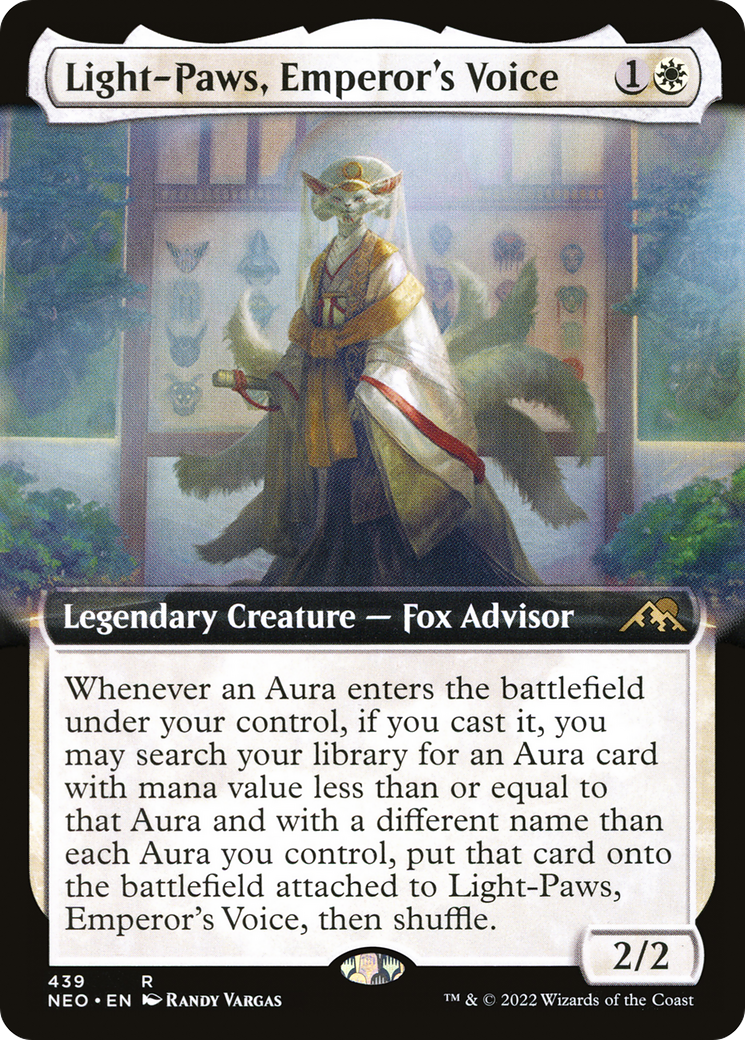 Light-Paws, Emperor's Voice (NEO-439) - Kamigawa: Neon Dynasty: (Extended Art) Foil