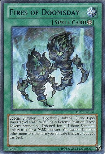 Fires of Doomsday (Blue) [DL15-EN014] Rare - Josh's Cards