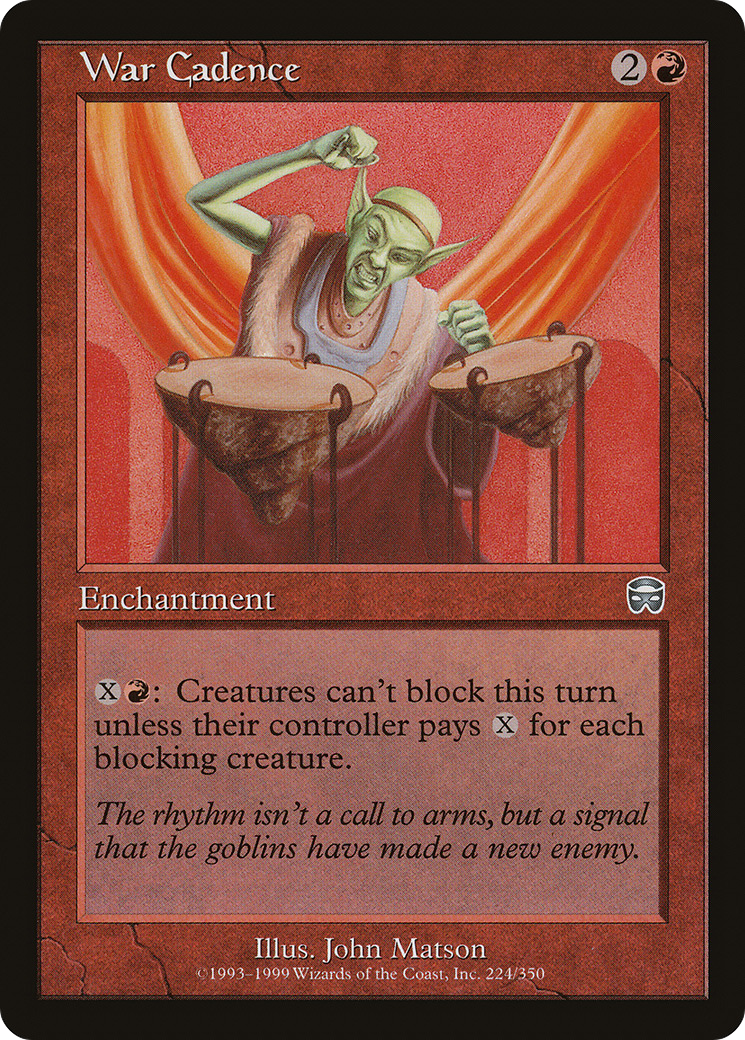 War Cadence (MMQ-224) - Mercadian Masques Foil