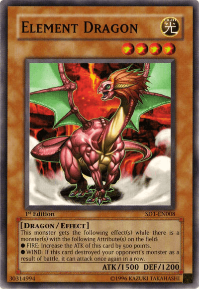 Element Dragon [SD1-EN008] Common - Josh's Cards