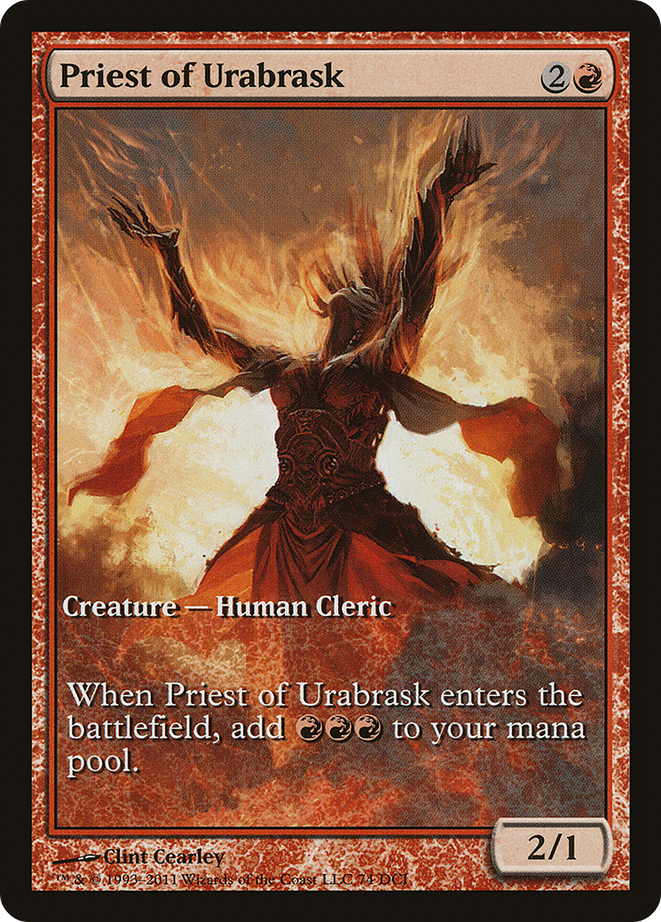 Priest of Urabrask (GAME-074) - DCI Promos