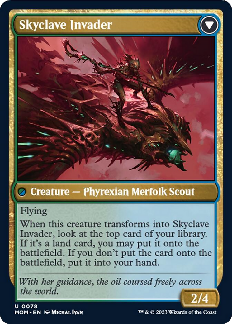 Skyclave Aerialist // Skyclave Invader (MOM-078) - March of the Machine Foil