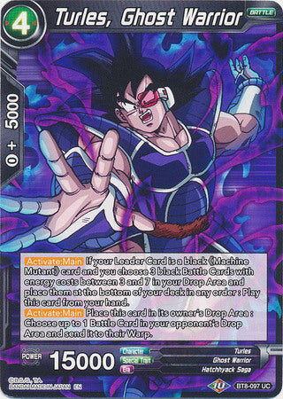 Turles, Ghost Warrior (BT8-097) [Malicious Machinations] Parallel Foil