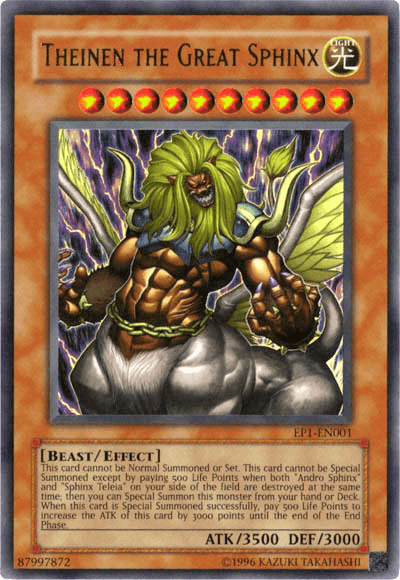 Theinen the Great Sphinx [EP1-EN001] Ultra Rare - Josh's Cards