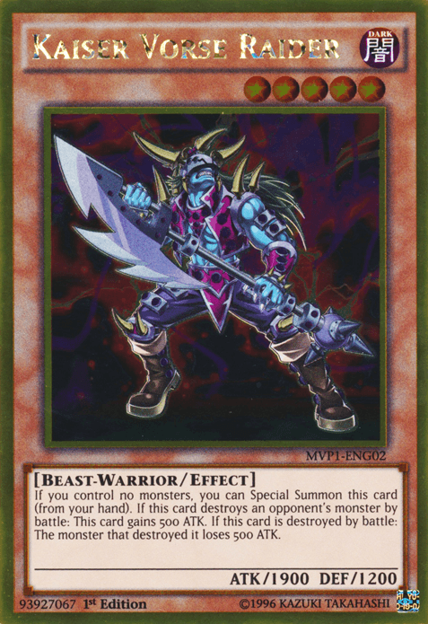 Kaiser Vorse Raider [MVP1-ENG02] Gold Rare - Josh's Cards