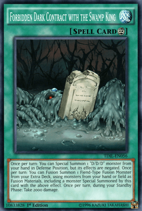 Forbidden Dark Contract with the Swamp King [TDIL-EN056] Common - Josh's Cards