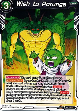 Wish to Porunga (TB3-068) [Clash of Fates] Parallel Foil