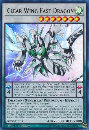 Clear Wing Fast Dragon [DUDE-EN011] Ultra Rare - Josh's Cards