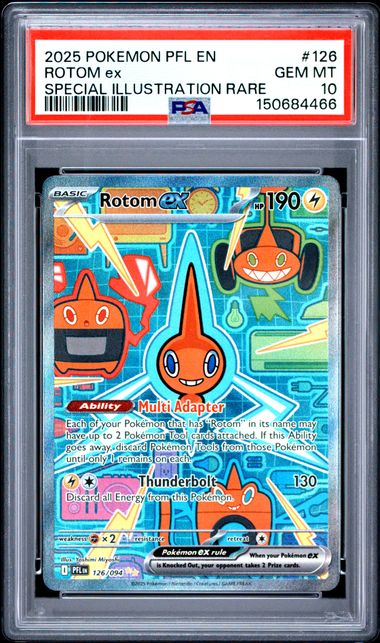 Rotom ex SIR Phantasmal Flames 126/094 PSA 10