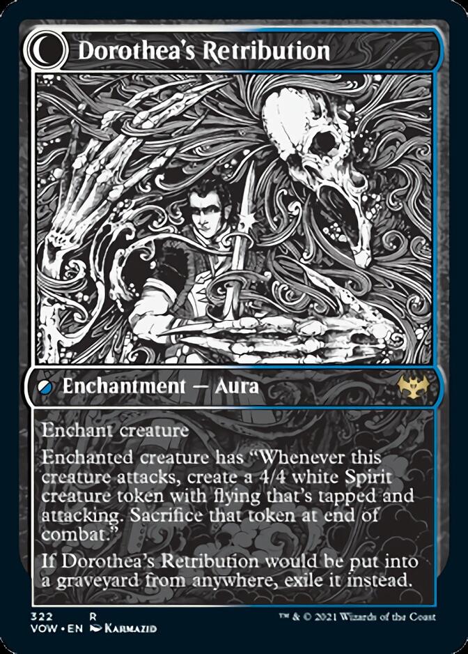 Dorothea, Vengeful Victim // Dorothea's Retribution (VOW-322) - Innistrad: Crimson Vow: (Showcase, Double Faced Transform) Foil