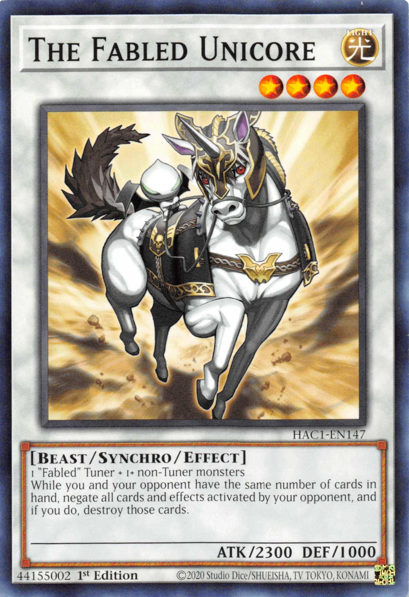 The Fabled Unicore [HAC1-EN147] Common - Josh's Cards