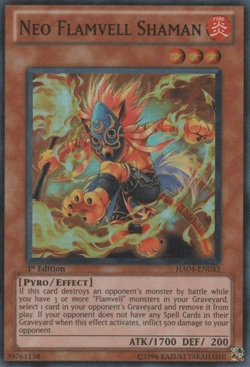 Neo Flamvell Shaman [HA04-EN033] Super Rare - Josh's Cards