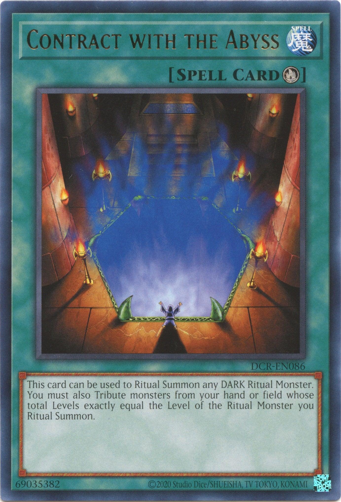 Contract with the Abyss (25th Anniversary) [DCR-EN086] Rare - Josh's Cards