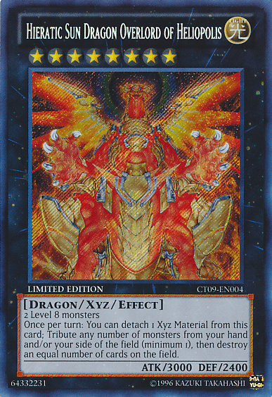 Hieratic Sun Dragon Overlord of Heliopolis [CT09-EN004] Secret Rare - Josh's Cards