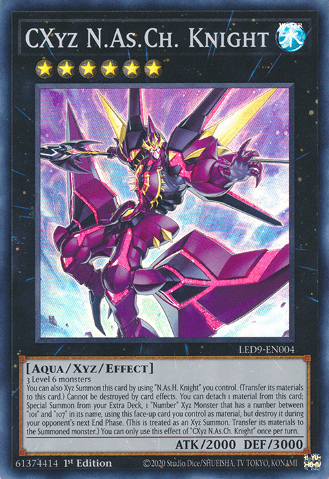 CXyz N.As.Ch. Knight [LED9-EN004] Super Rare - Josh's Cards