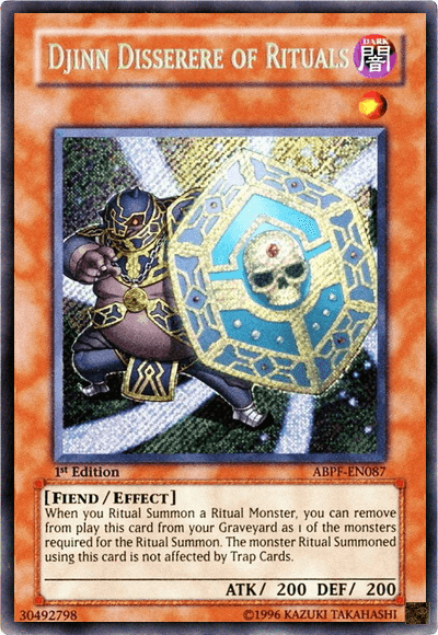 Djinn Disserere of Rituals [ABPF-EN087] Secret Rare - Josh's Cards