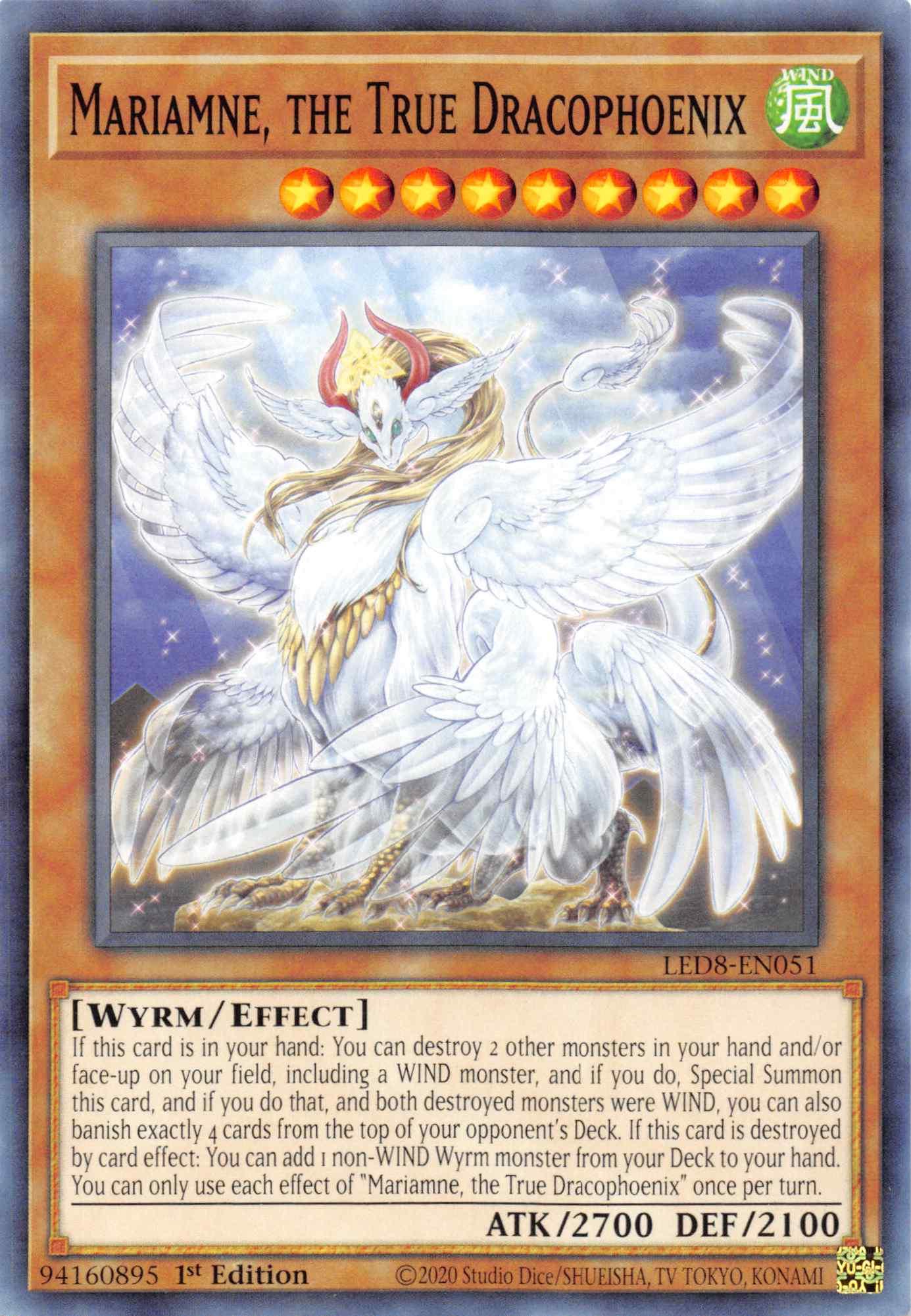 Mariamne, the True Dracophoenix [LED8-EN051] Common - Josh's Cards