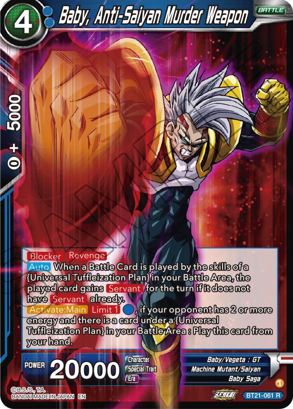 Baby, Anti-Saiyan Murder Weapon (BT21-061) [Wild Resurgence] Parallel Foil