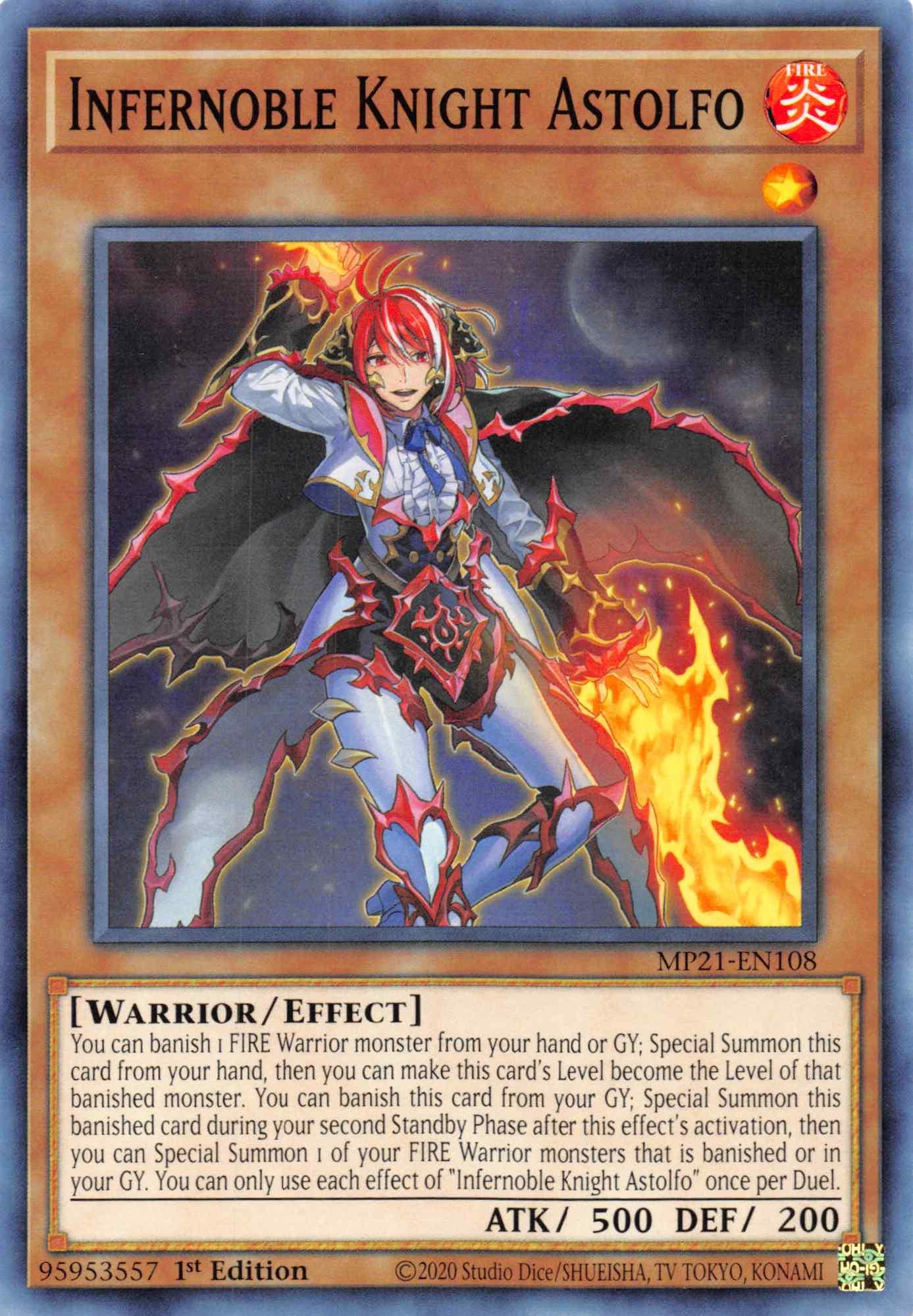Infernoble Knight Astolfo [MP21-EN108] Common - Josh's Cards