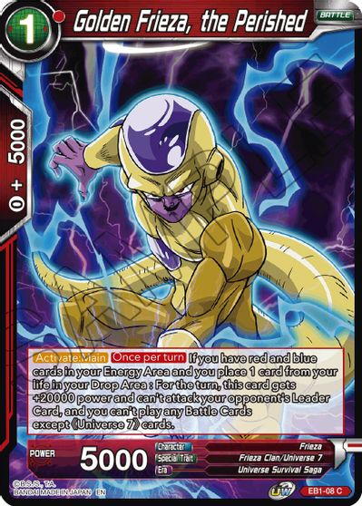 Golden Frieza, the Perished (EB1-08) [Battle Evolution Booster] Parallel Foil