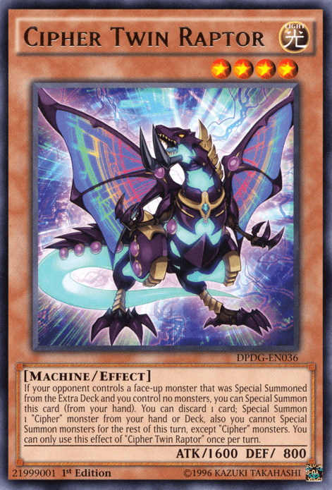 Cipher Twin Raptor [DPDG-EN036] Rare - Josh's Cards