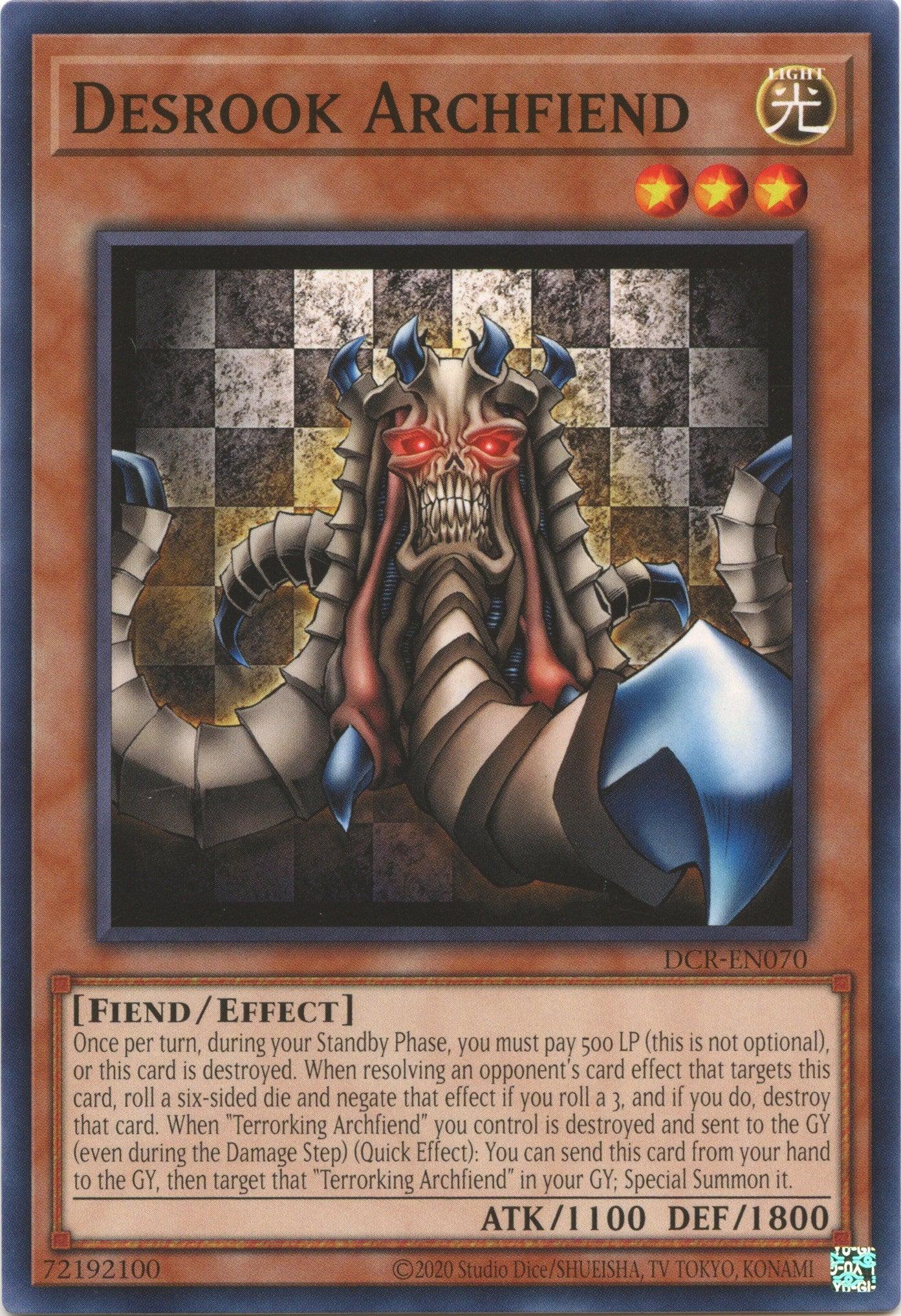 Desrook Archfiend (25th Anniversary) [DCR-EN070] Common - Josh's Cards