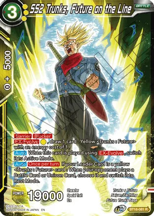 SS2 Trunks, Future on the Line (BT16-081) [Realm of the Gods] Parallel Foil