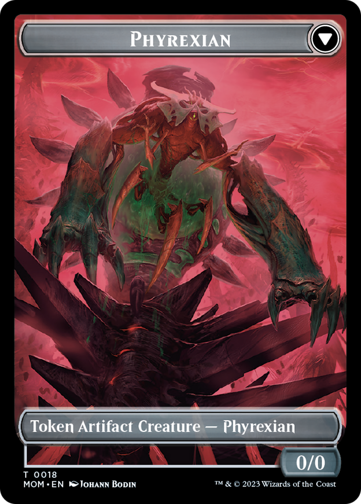 Incubator // Phyrexian (18) Double-Sided Token [March of the Machine Tokens] Foil