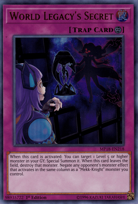 World Legacy's Secret [MP18-EN218] Ultra Rare - Josh's Cards