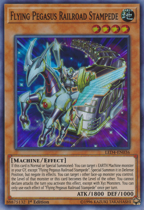 Flying Pegasus Railroad Stampede [LED4-EN036] Super Rare - Josh's Cards