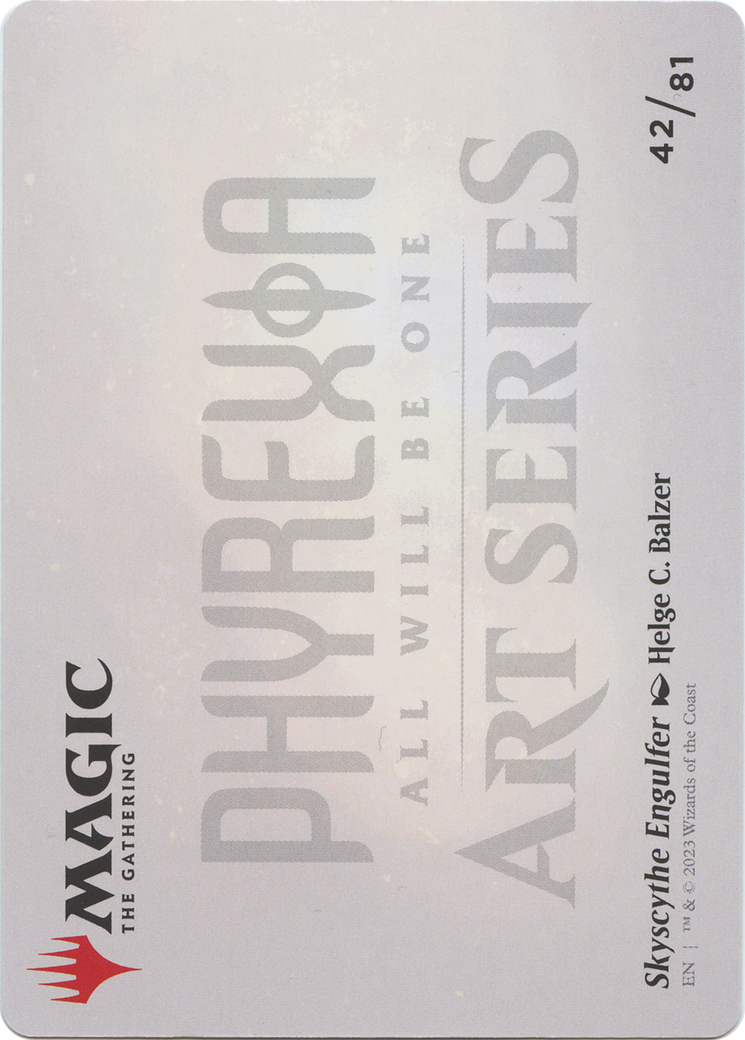 Skyscythe Engulfer // Skyscythe Engulfer (AONE-042) - Phyrexia: All Will Be One Art Series (Borderless)