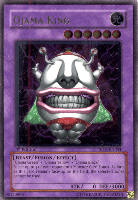 Ojama King [SOD-EN034] Ultimate Rare - Josh's Cards