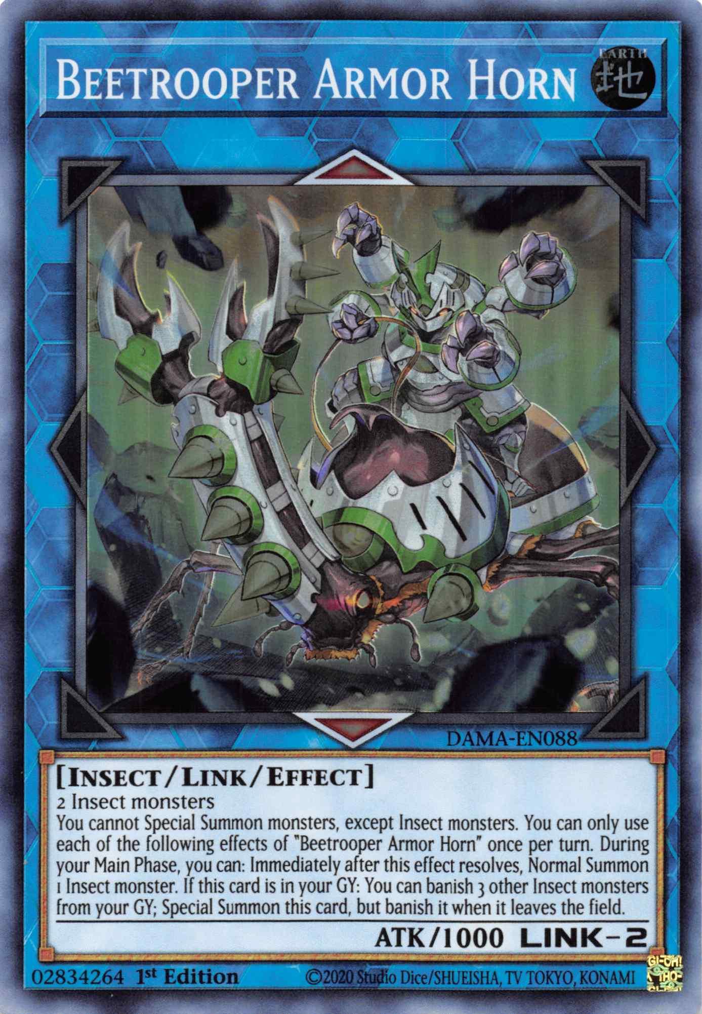 Beetrooper Armor Horn [DAMA-EN088] Super Rare - Josh's Cards