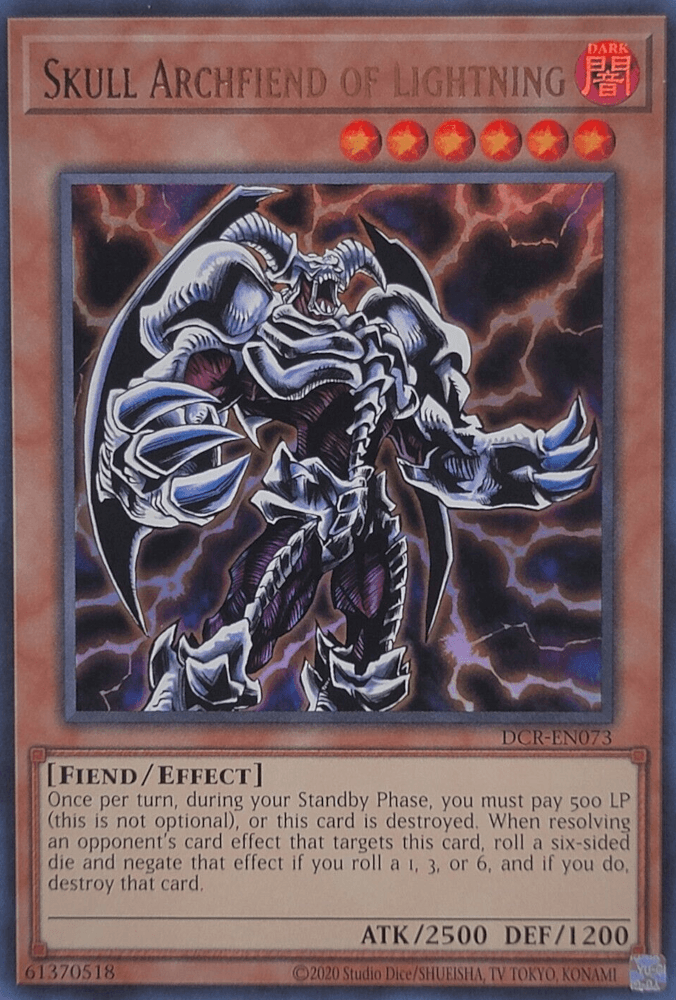 Skull Archfiend of Lightning (25th Anniversary) [DCR-EN073] Ultra Rare - Josh's Cards