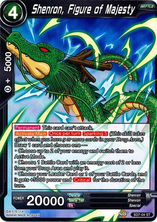 Shenron, Figure of Majesty (Starter Deck - Shenron's Advent) (SD7-04) [Miraculous Revival] Parallel Foil