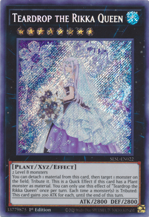 Teardrop the Rikka Queen [SESL-EN022] Secret Rare - Josh's Cards