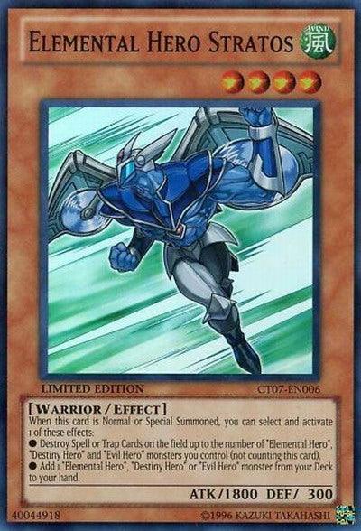 Elemental Hero Stratos [CT07-EN006] Super Rare - Josh's Cards