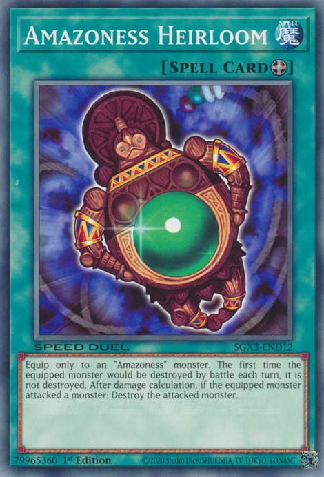 Amazoness Heirloom (SGX3-END12) - Speed Duel GX: Duelists of Shadows 1st Edition