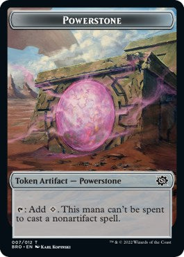 Powerstone // Construct (004) Double-Sided Token [The Brothers' War Tokens] Foil